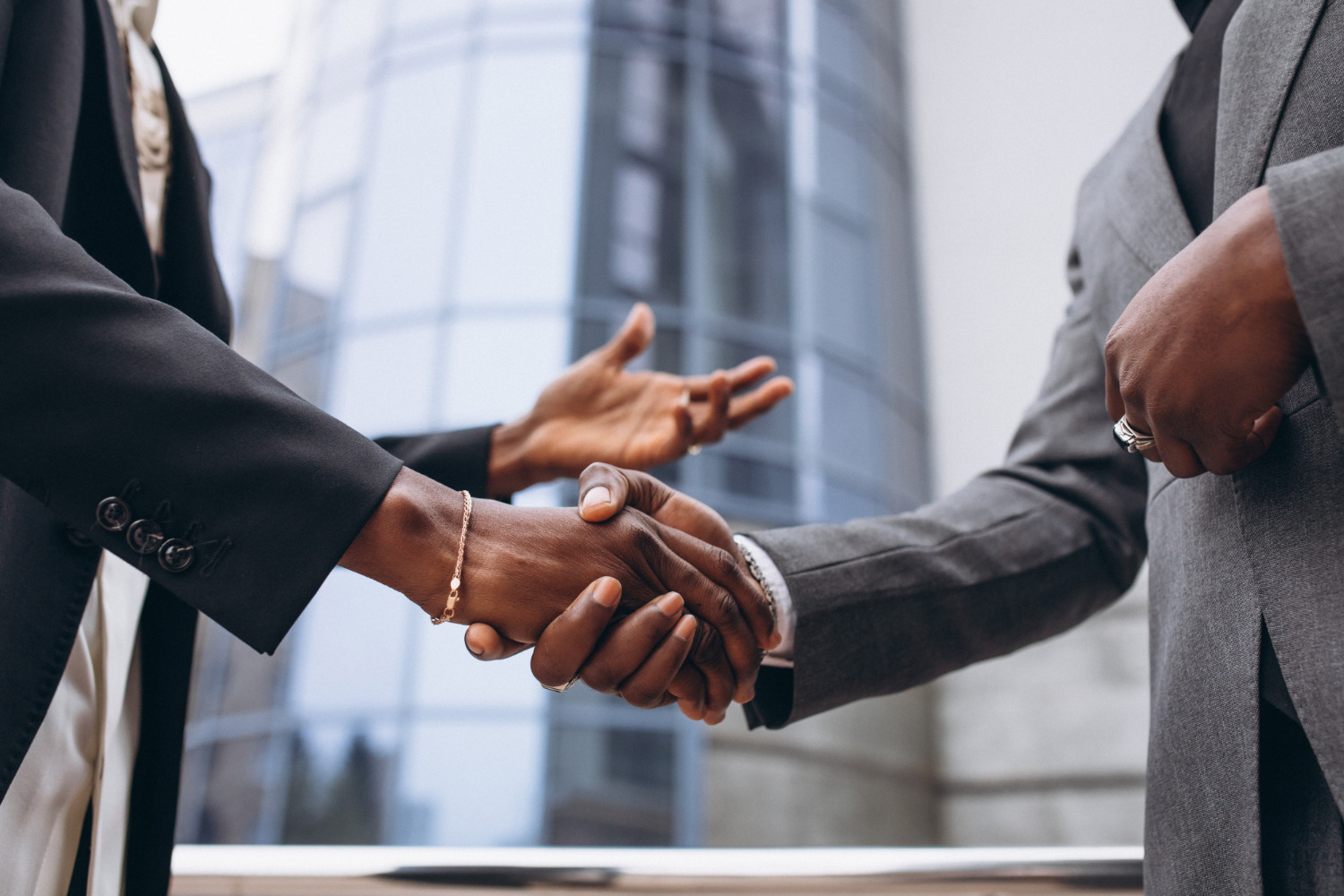 handshake between two persons